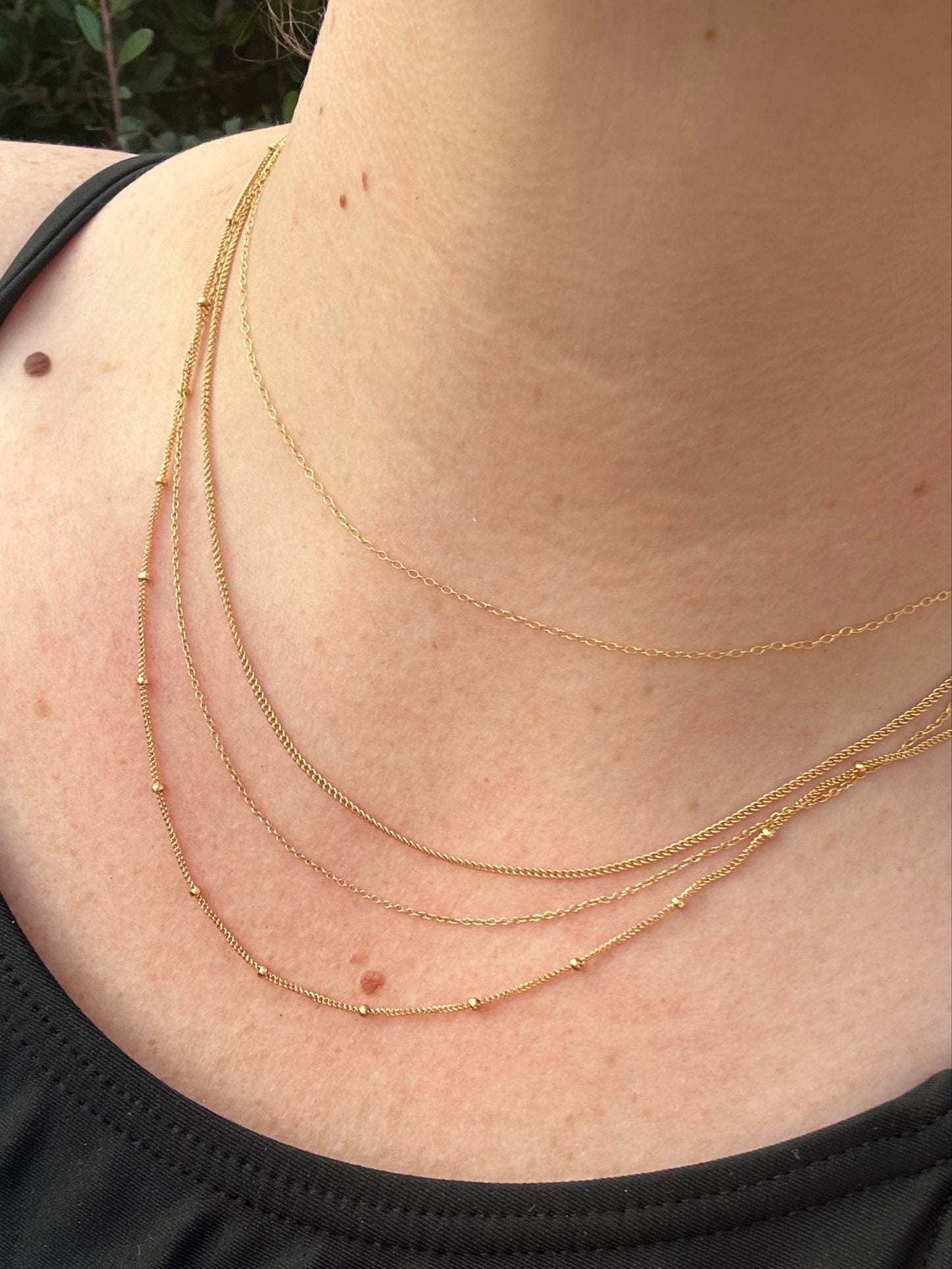 DRIP JEWELRY Dainty Gold-Filled Chains