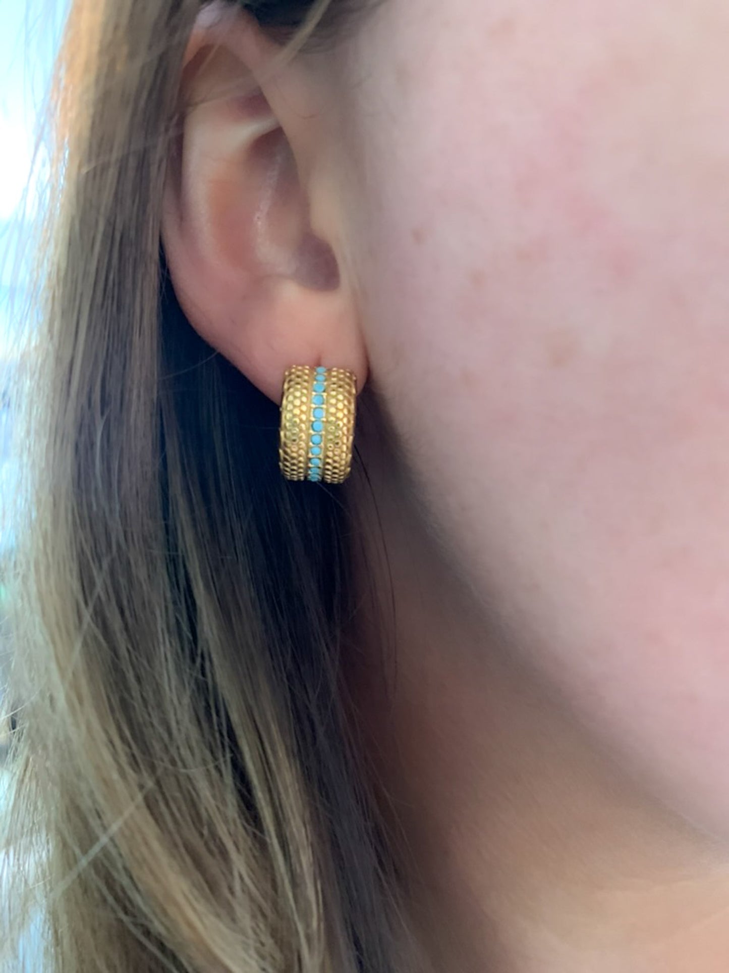 DRIP JEWELRY Earrings Turquoise Chubbies