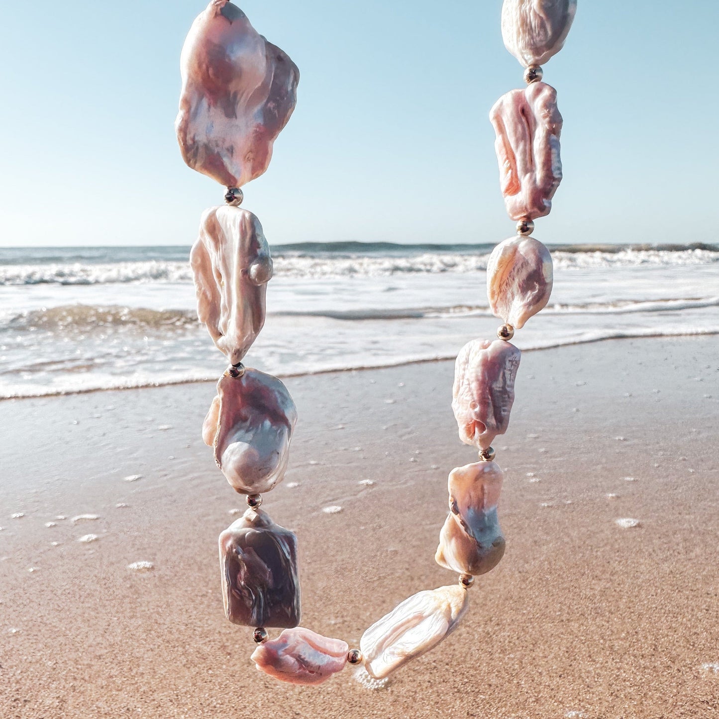 DRIP JEWELRY NECKLACES Baroque Statement Necklace