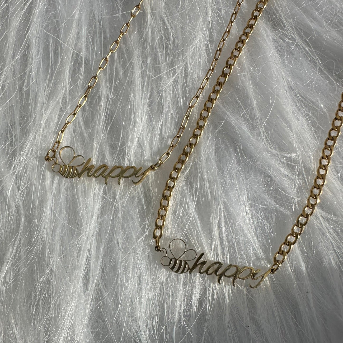 DRIP JEWELRY NECKLACES be happy necklace