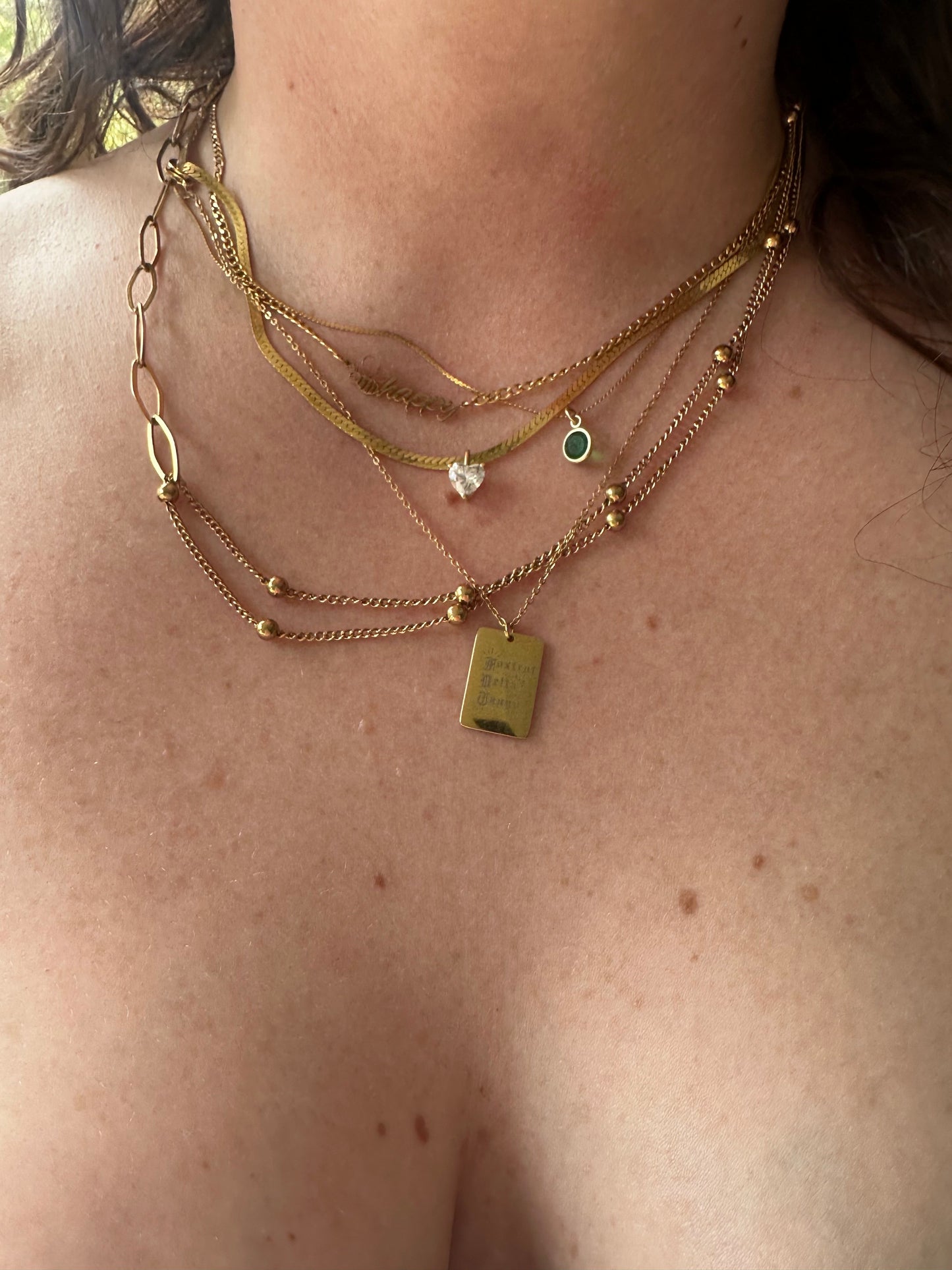 DRIP JEWELRY NECKLACES be happy necklace