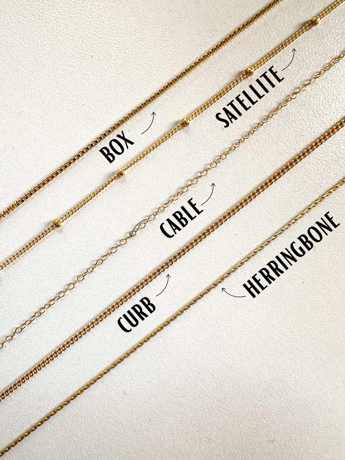 DRIP JEWELRY NECKLACES Dainty Gold-Filled Chains