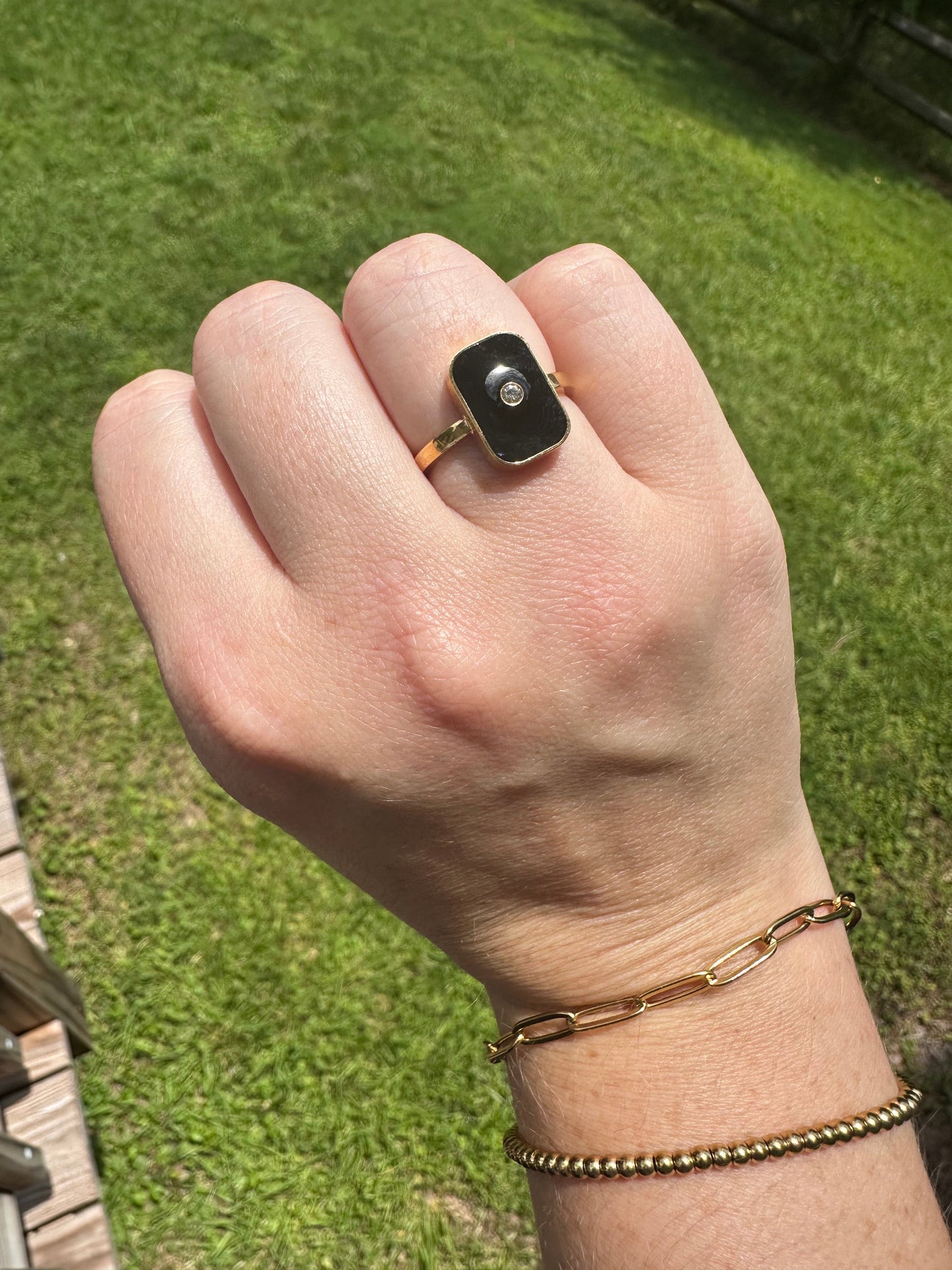 DRIP JEWELRY RINGS Onyx Ring (size 5-8)