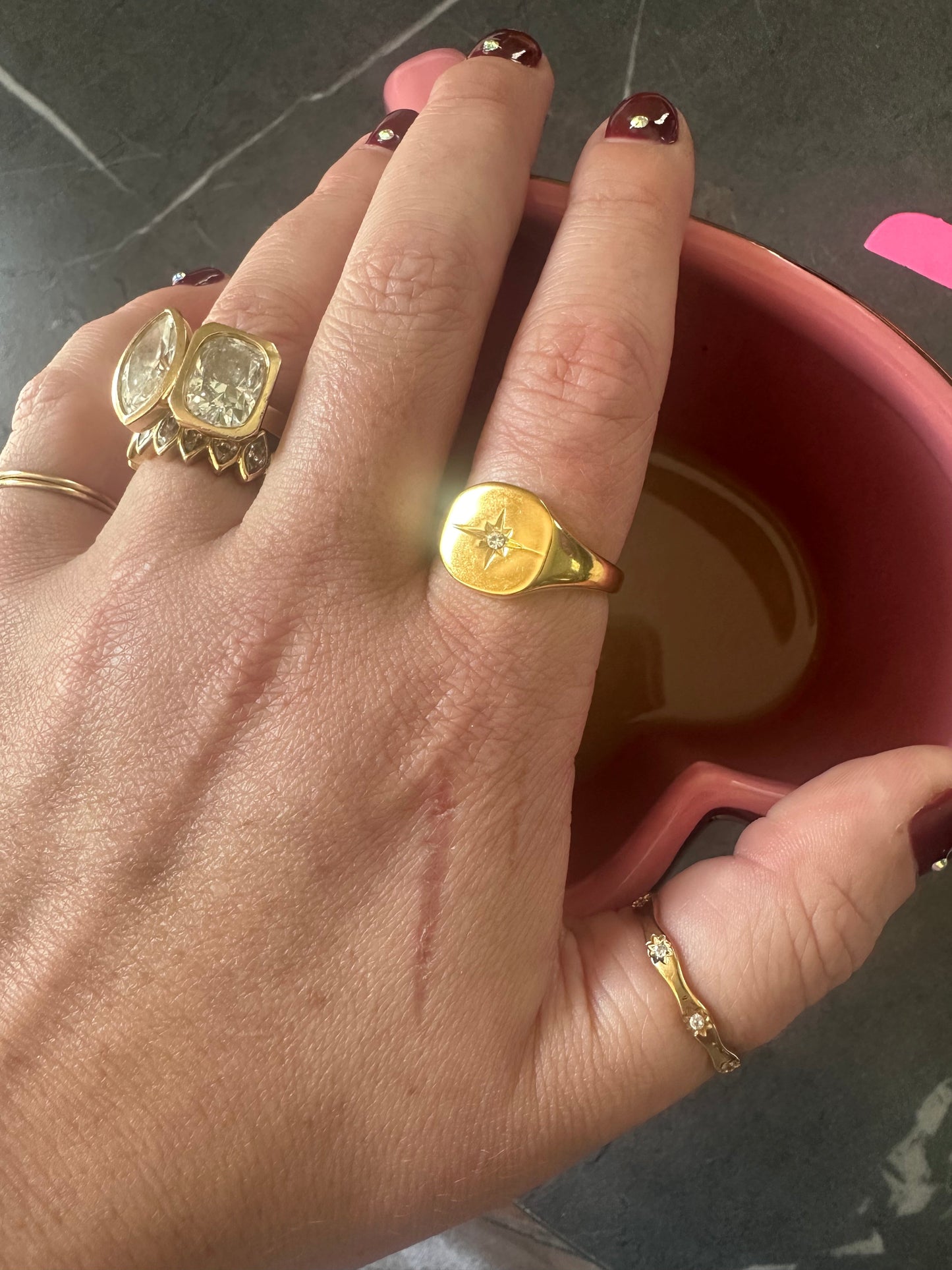 DRIP JEWELRY RINGS Wavy Infinity Ring