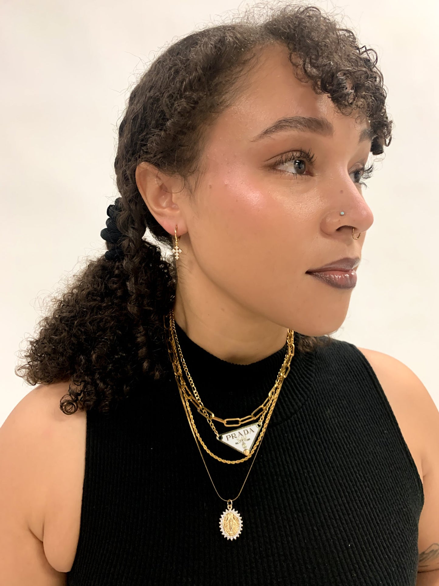 DRIP JEWELRY Mini Cross Huggies