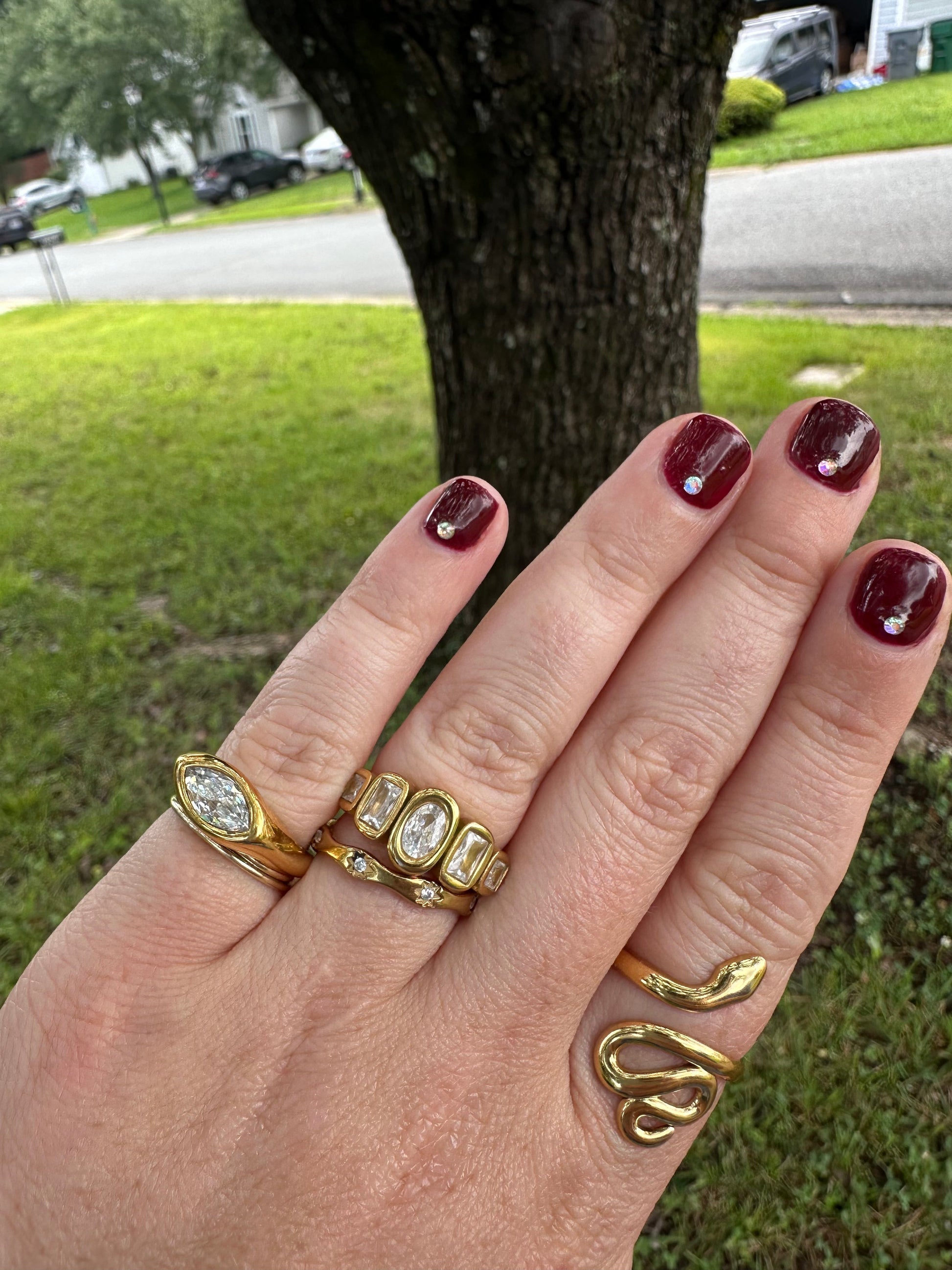 DRIP JEWELRY 5 Stone Ring