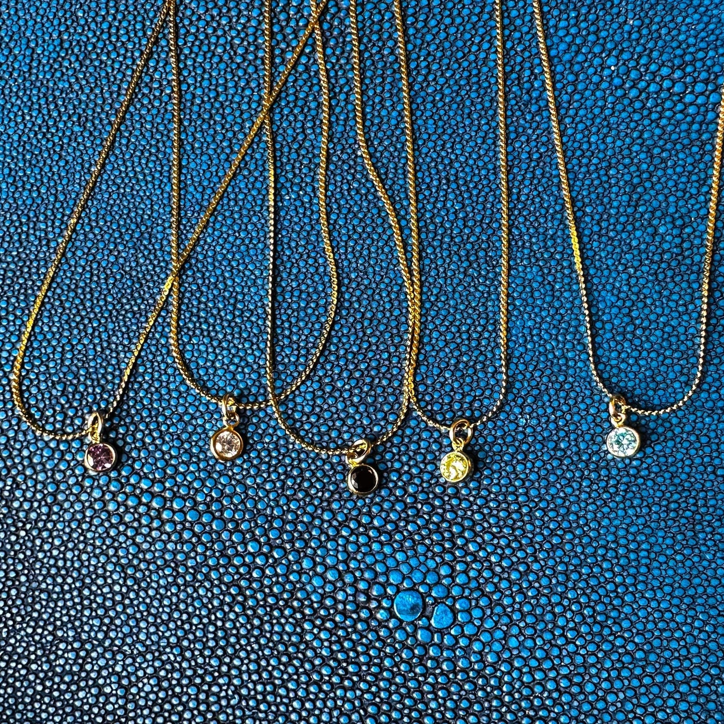 DRIP JEWELRY Barely There Stone Necklace