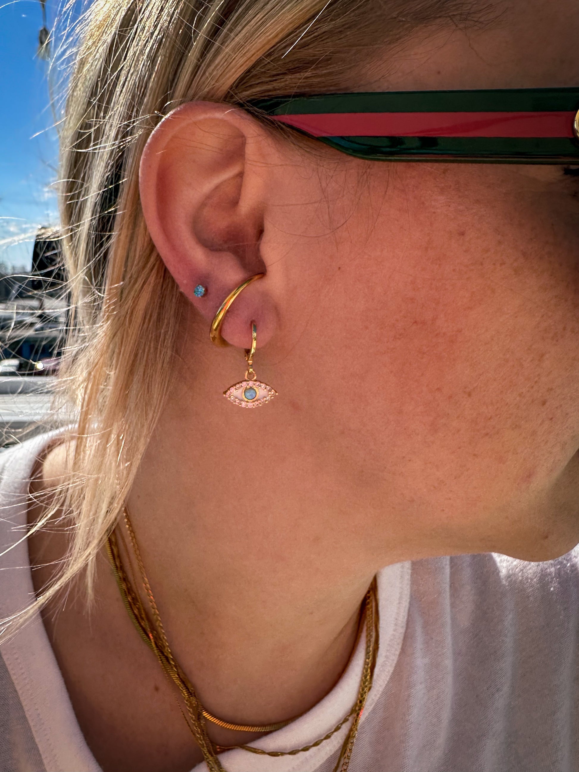 DRIP JEWELRY Birthstone Studs + Black