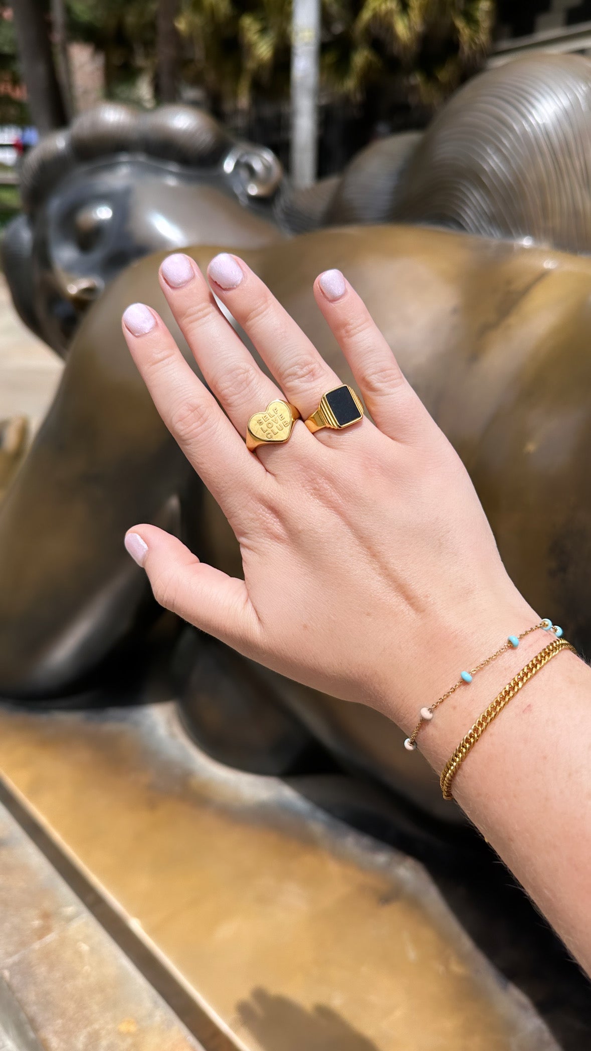 DRIP JEWELRY Black Vintage Power Ring