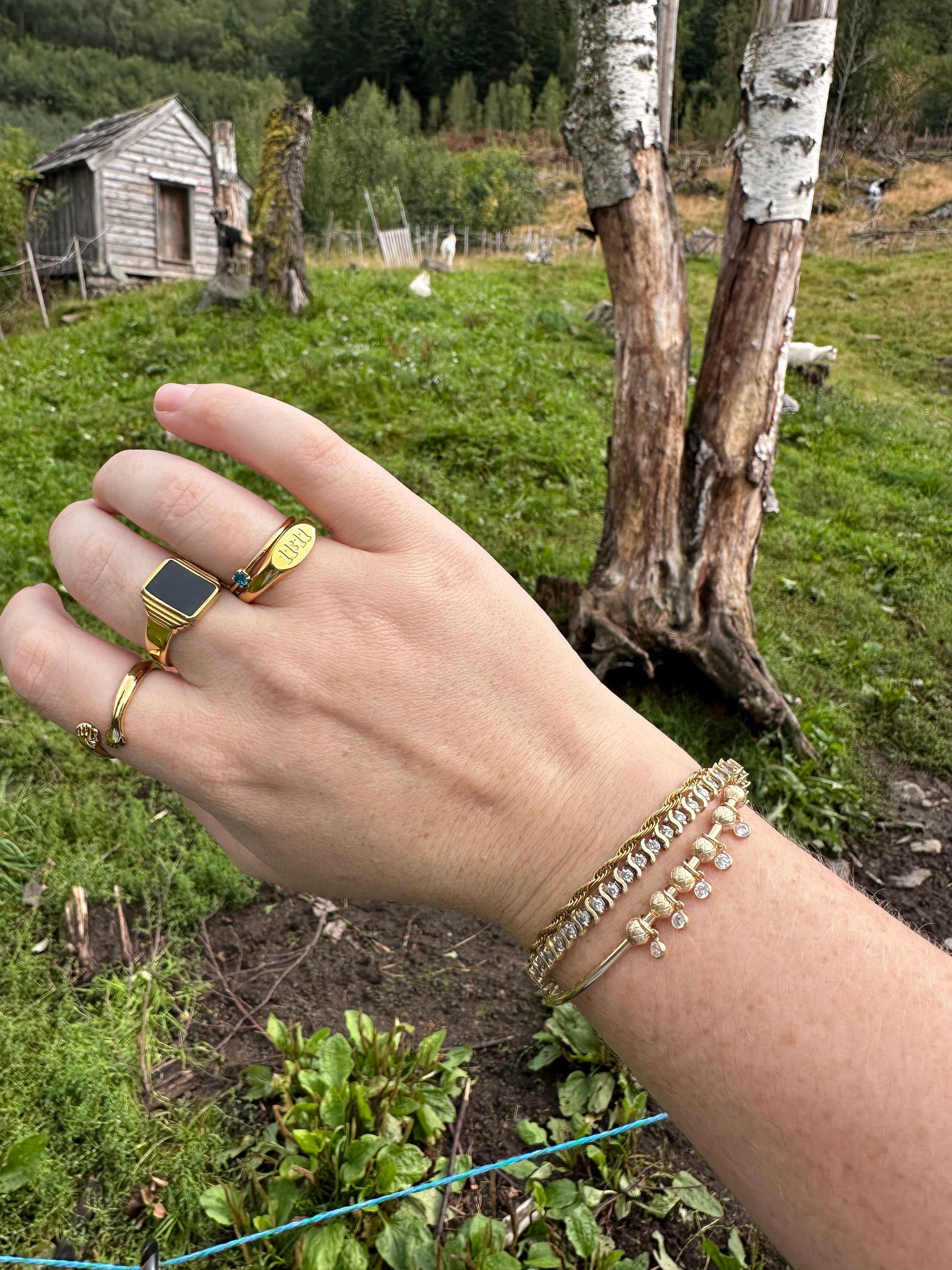 DRIP JEWELRY Black Vintage Power Ring