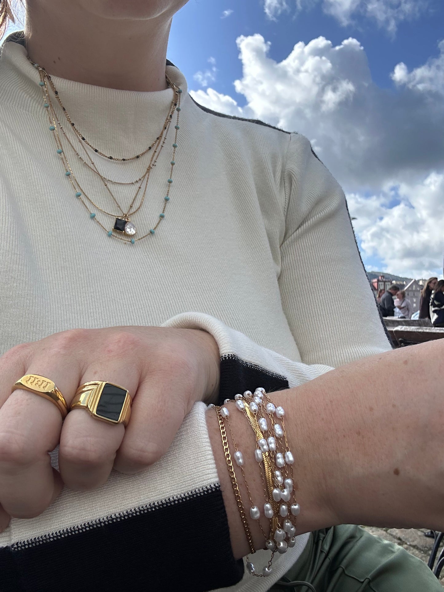 DRIP JEWELRY Black Vintage Power Ring