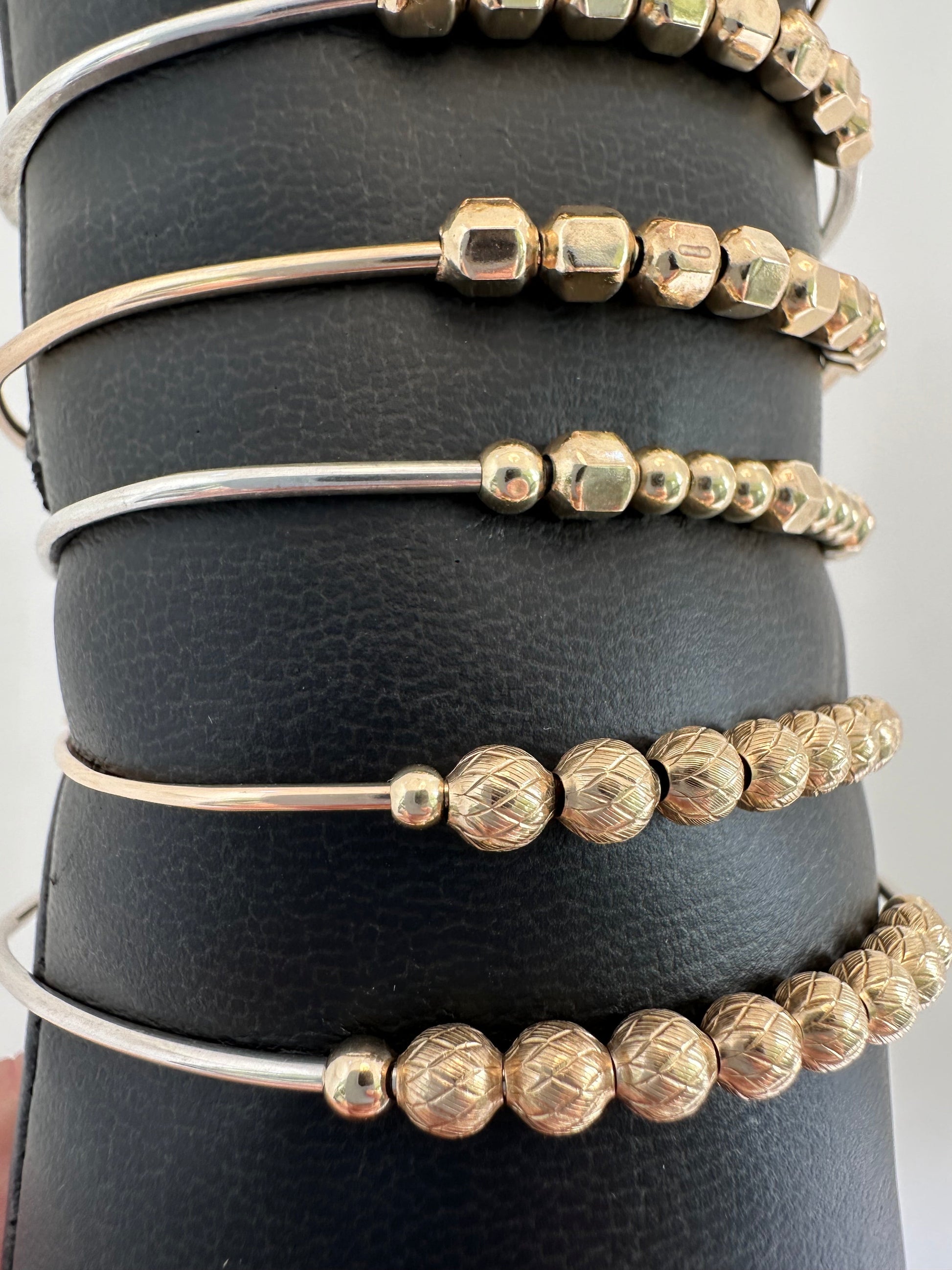 DRIP JEWELRY BRACELETS Slider Bead Cuffs (14k gold-filled or sterling silver)