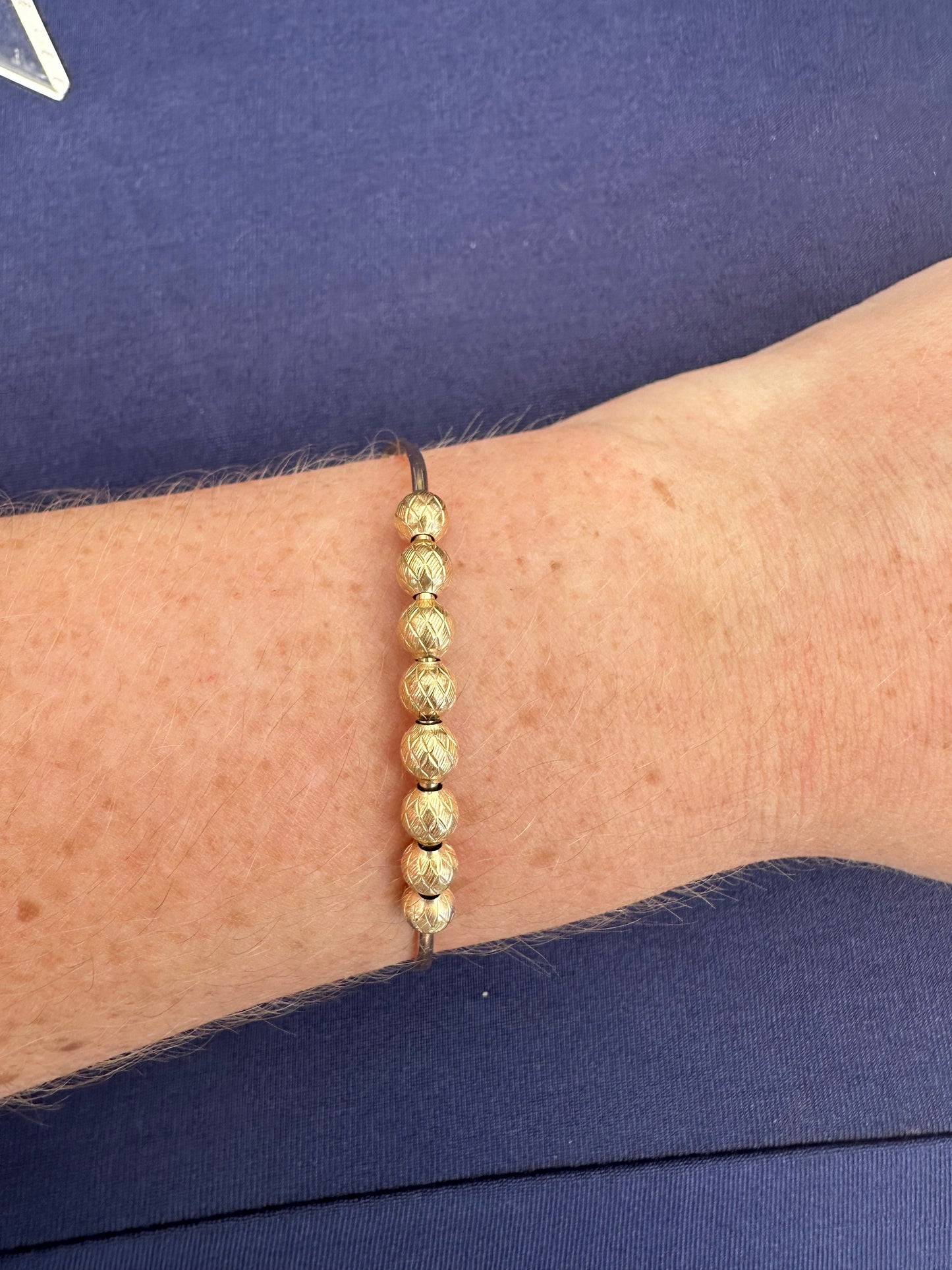 DRIP JEWELRY BRACELETS Slider Bead Cuffs (14k gold-filled or sterling silver)