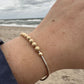 DRIP JEWELRY BRACELETS Slider Bead Cuffs (14k gold-filled or sterling silver)