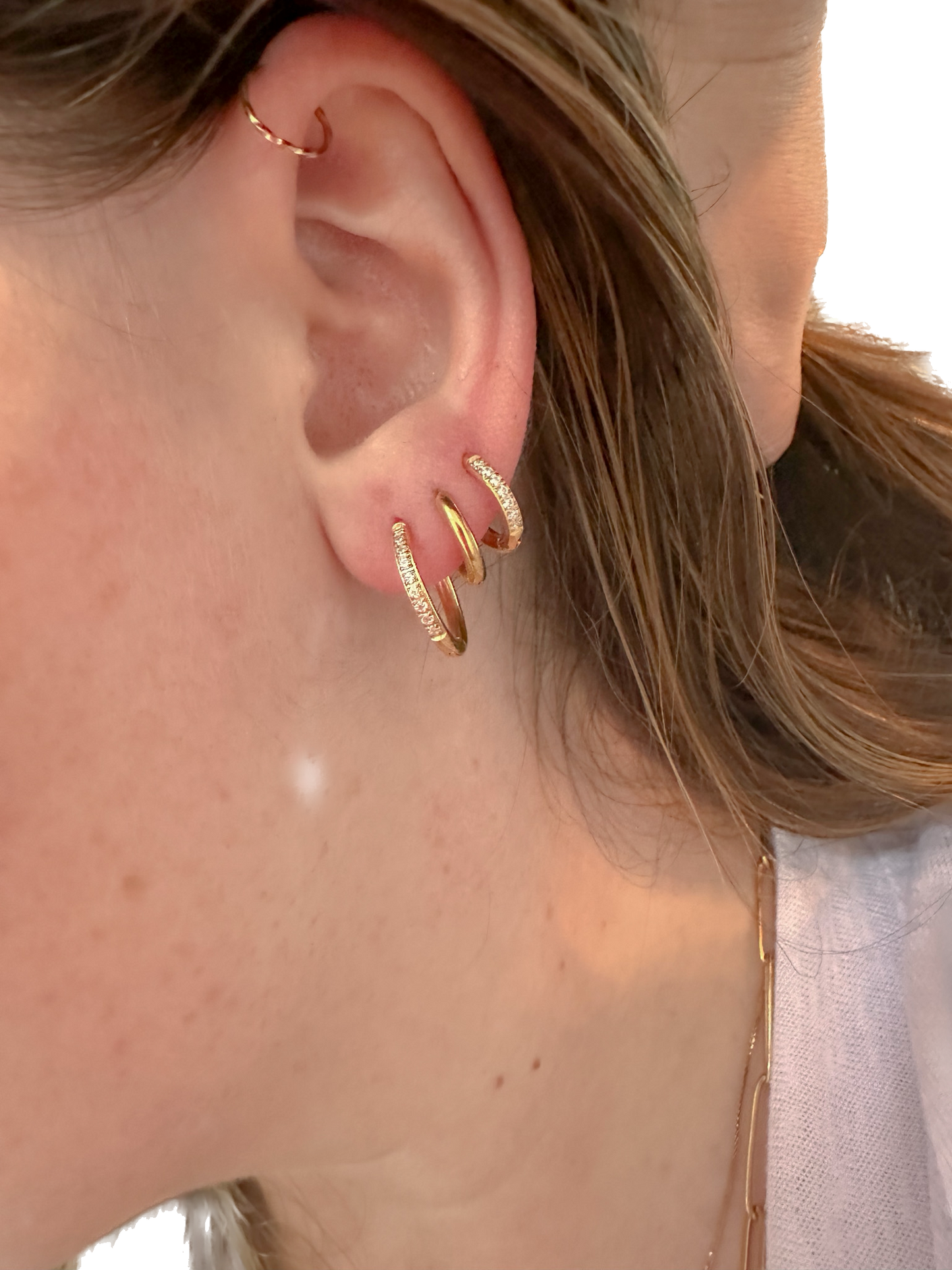 DRIP JEWELRY BY AK Earrings baby sparkly huggie