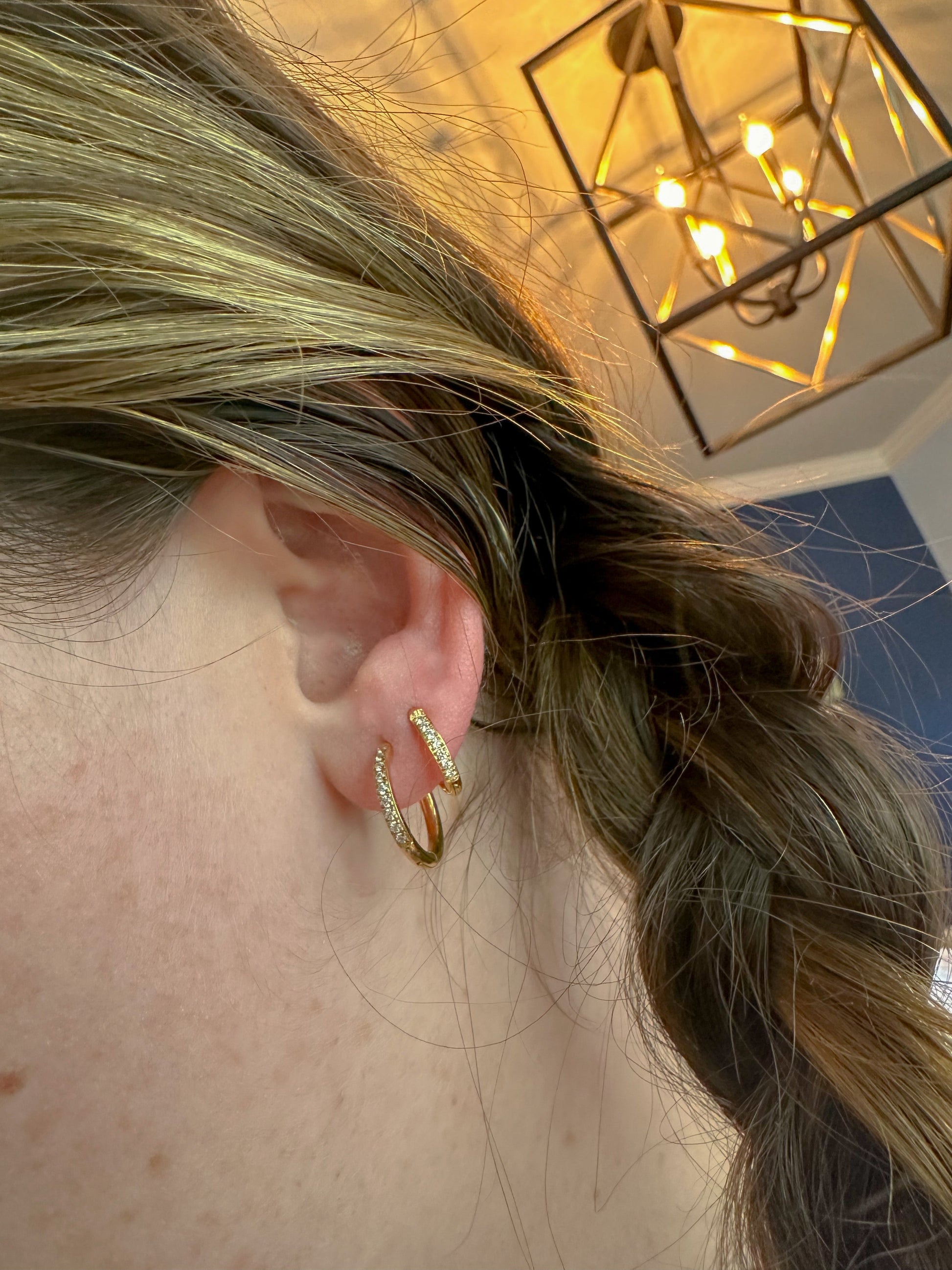 DRIP JEWELRY BY AK Earrings baby sparkly huggie