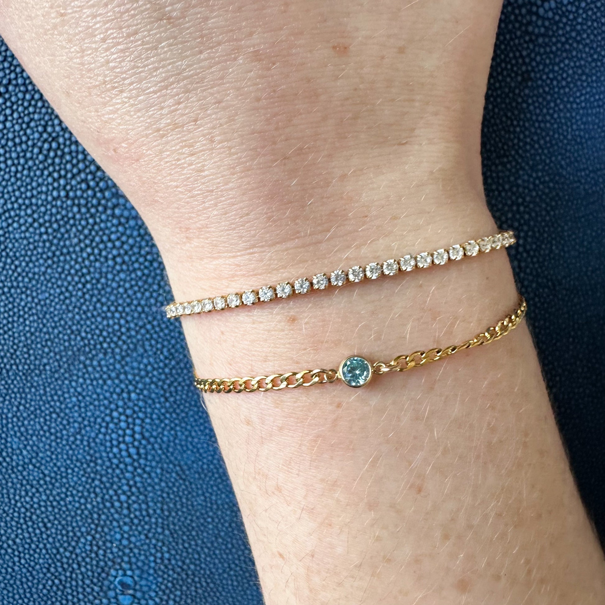 DRIP JEWELRY Dainty Tennis Bracelet