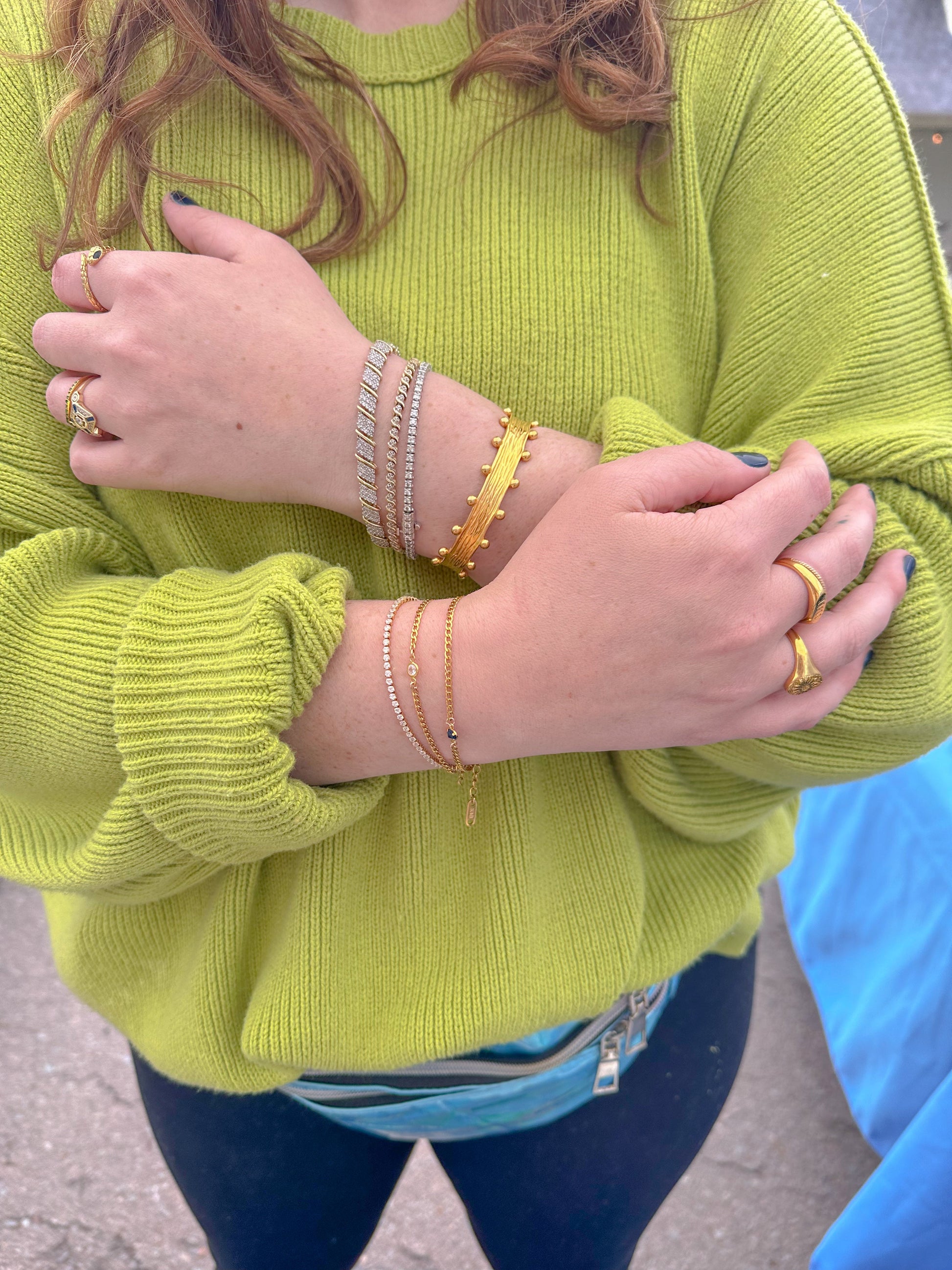 DRIP JEWELRY Dainty Tennis Bracelet