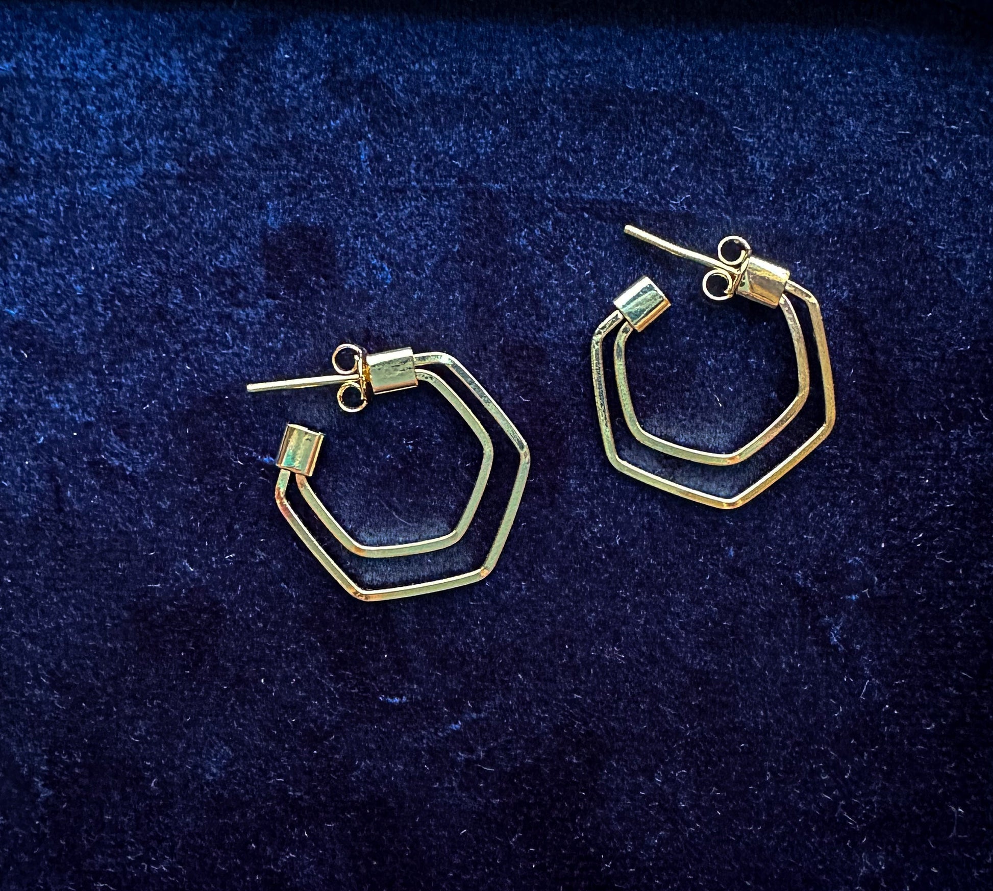 DRIP JEWELRY EARRINGS Double Wire Gold-Filled Hoops