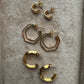 DRIP JEWELRY EARRINGS Double Wire Gold-Filled Hoops