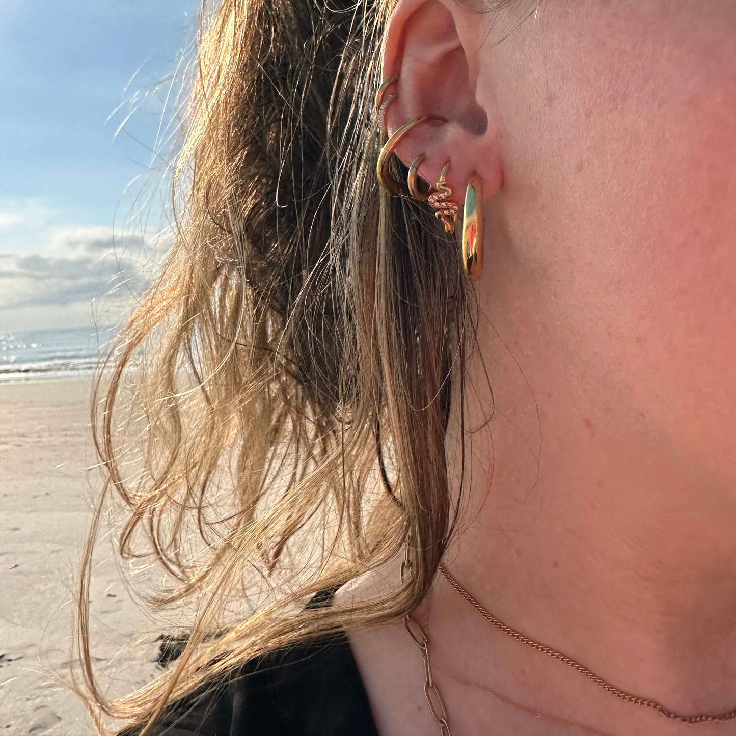 DRIP JEWELRY Earrings Mini Snake Earring