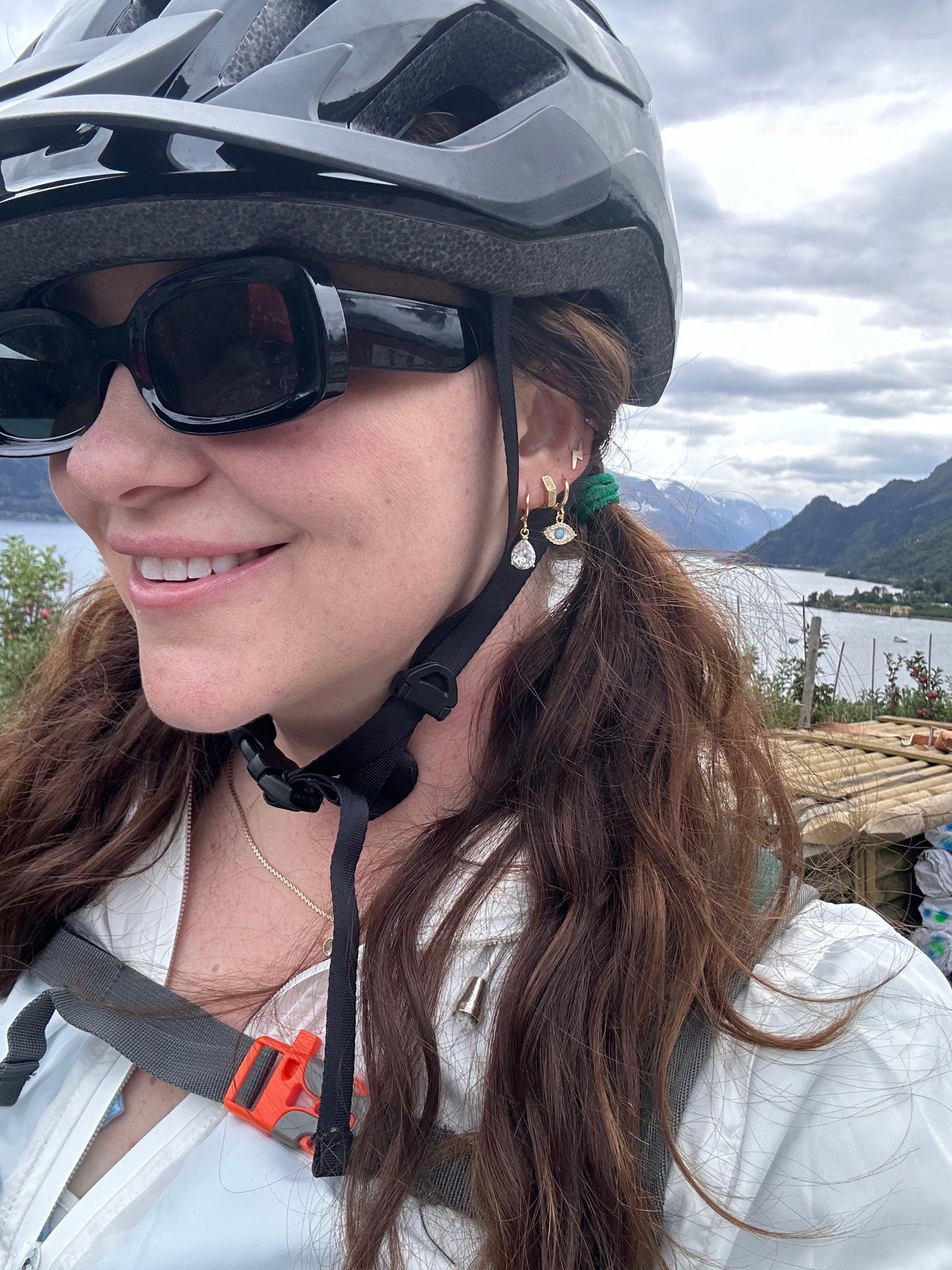 DRIP JEWELRY Earrings Opal Evil Eye Huggies