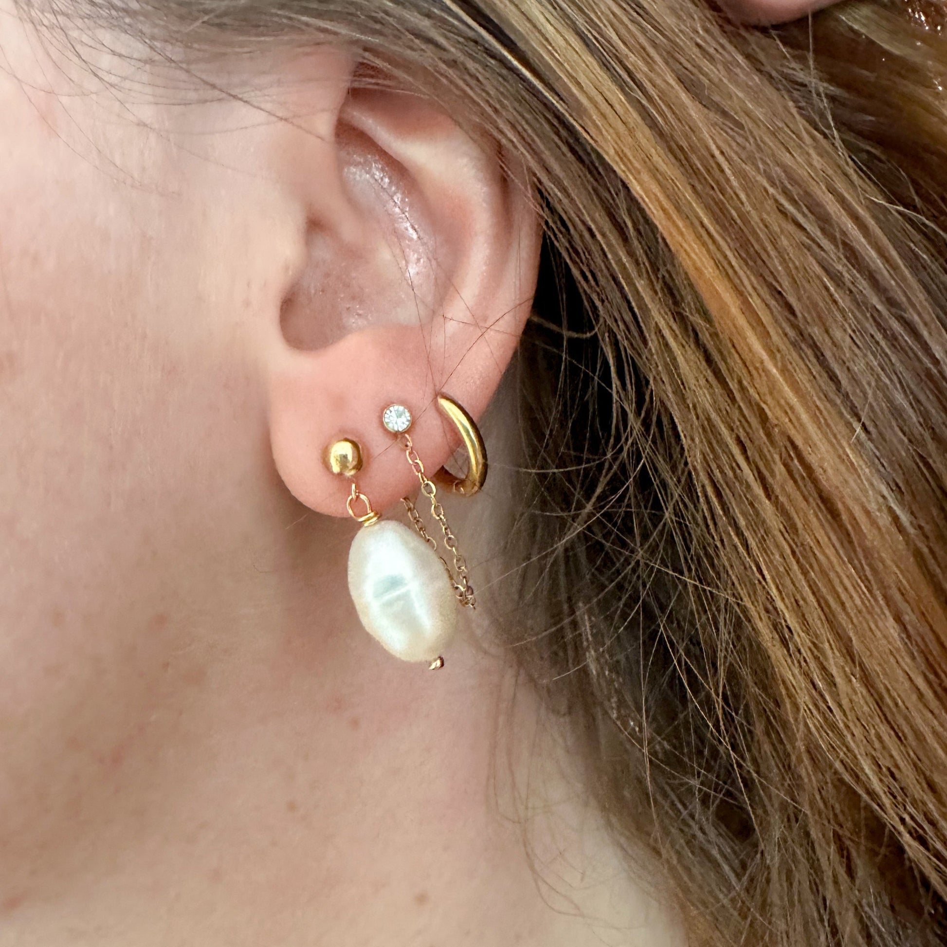 DRIP JEWELRY EARRINGS Pearl Drops