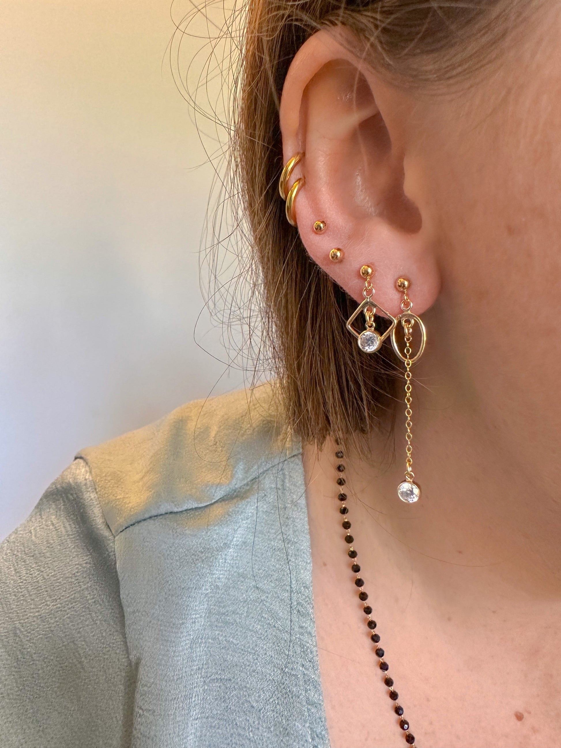 DRIP JEWELRY Earrings Tiny Diamond Drops