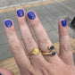 DRIP JEWELRY Lapis Spiral Ring