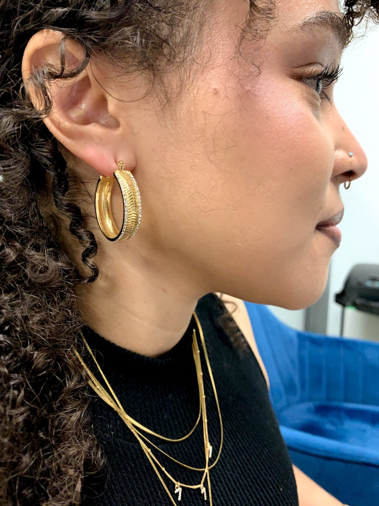 DRIP JEWELRY Large Cool Girl Hoops