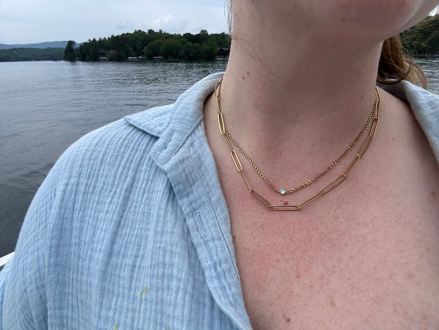 DRIP JEWELRY Necklace Birthstone Connected Bracelet or Necklace