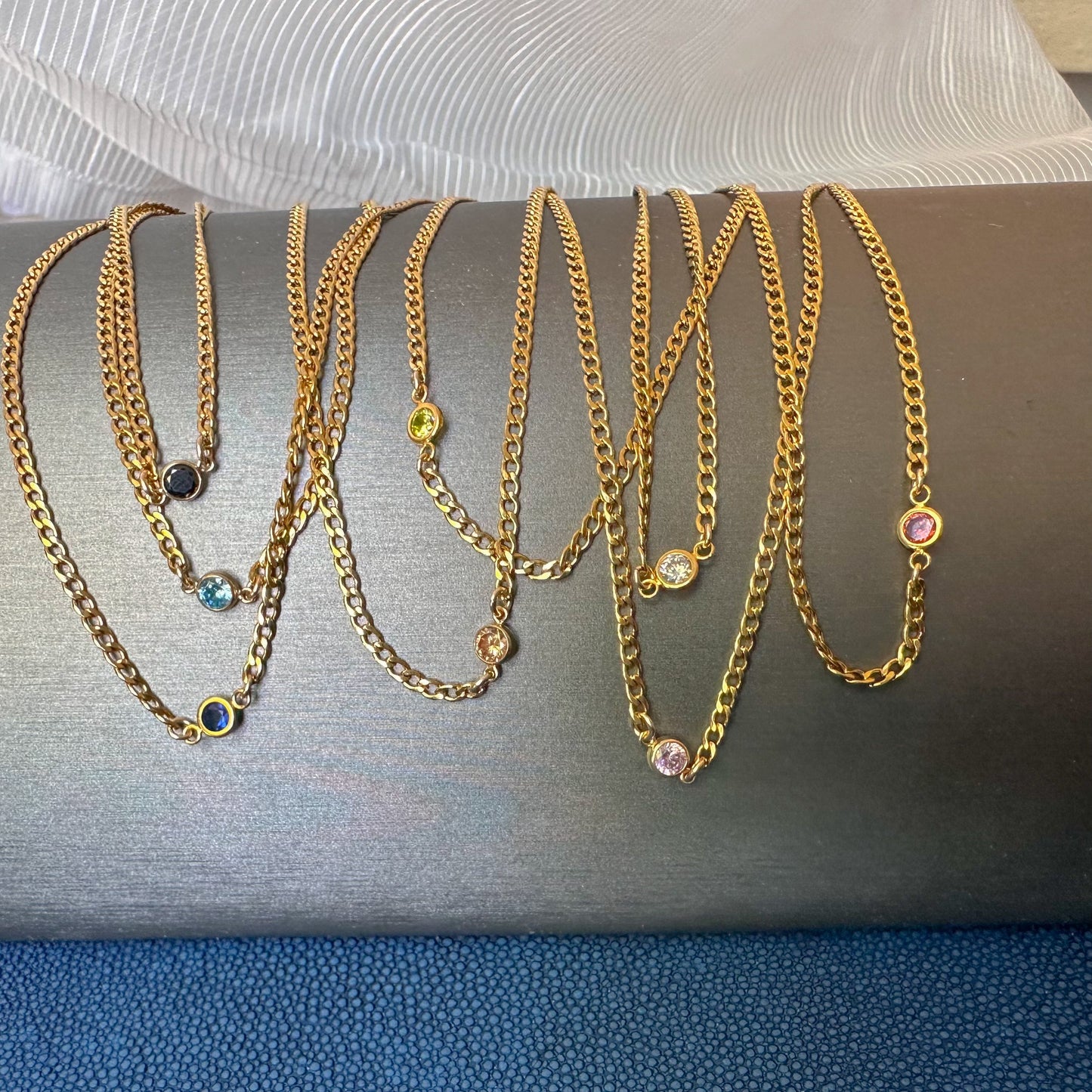 DRIP JEWELRY Necklace Birthstone Connected Bracelet or Necklace