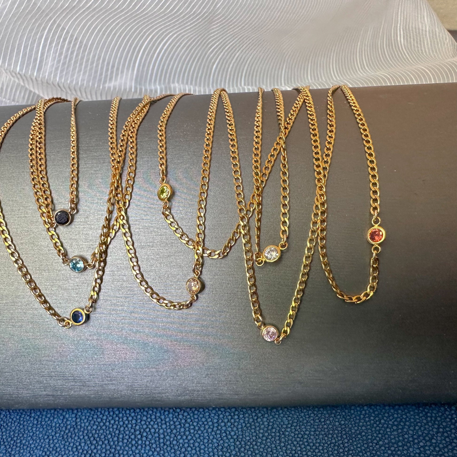 DRIP JEWELRY Necklace Birthstone Connected Bracelet or Necklace