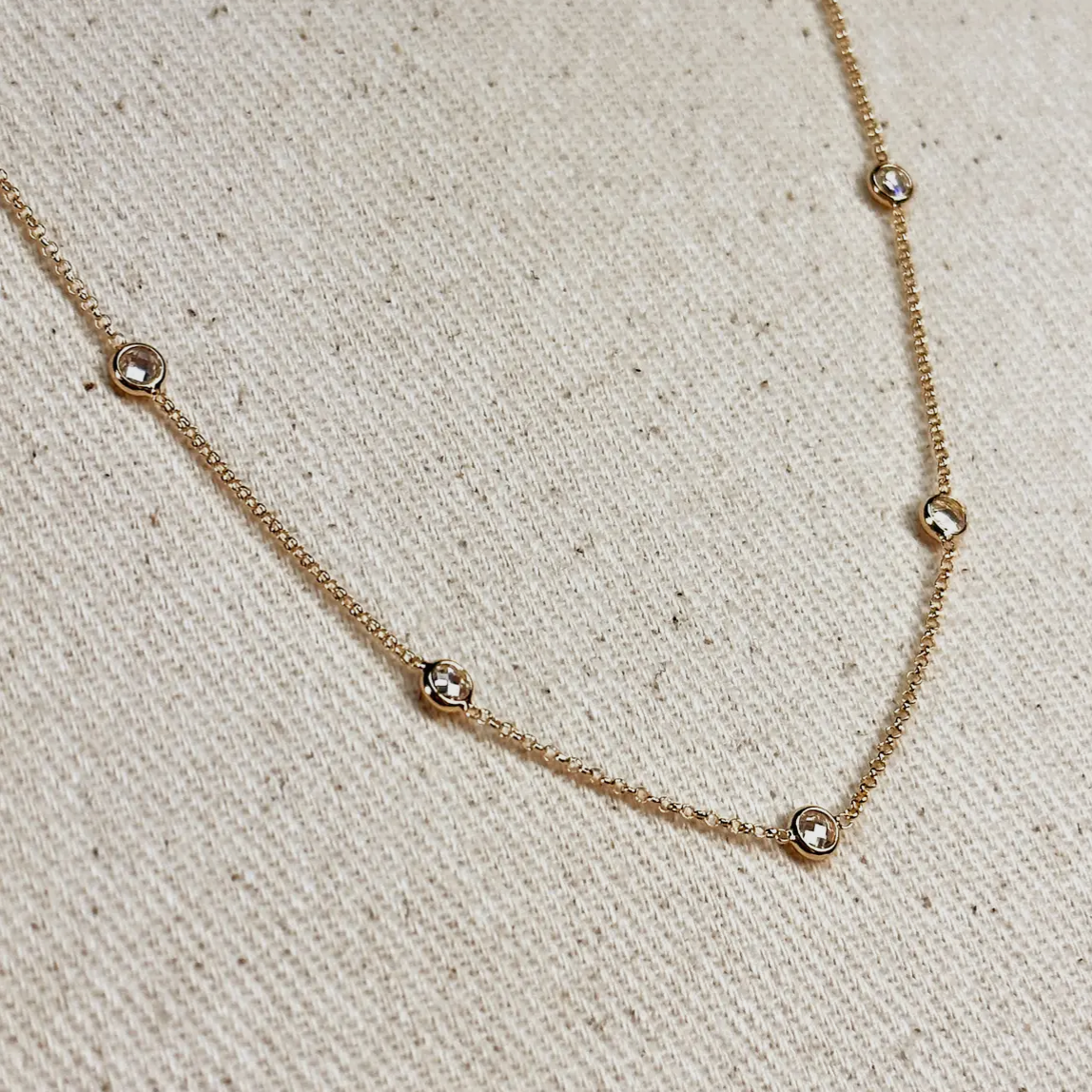 DRIP JEWELRY Necklaces Crystal by the Inch Necklace
