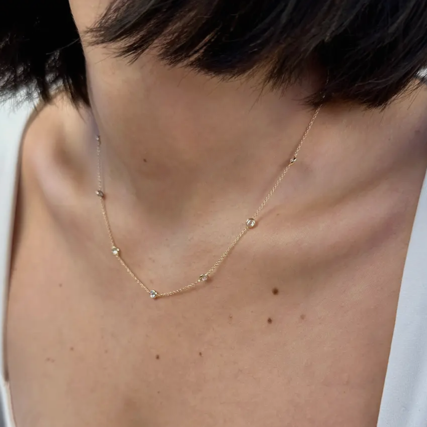 DRIP JEWELRY Necklaces Crystal by the Inch Necklace