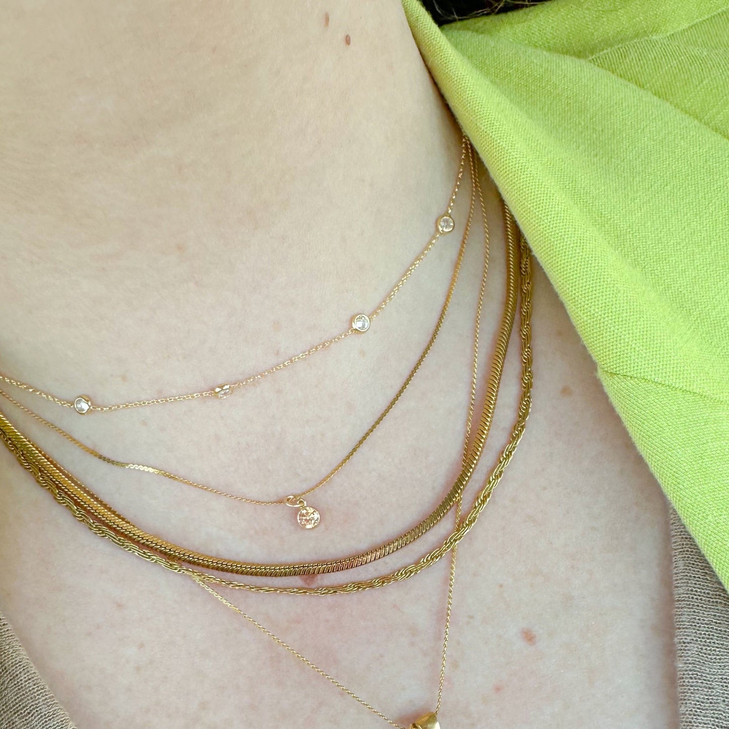 DRIP JEWELRY Necklaces Crystal by the Inch Necklace