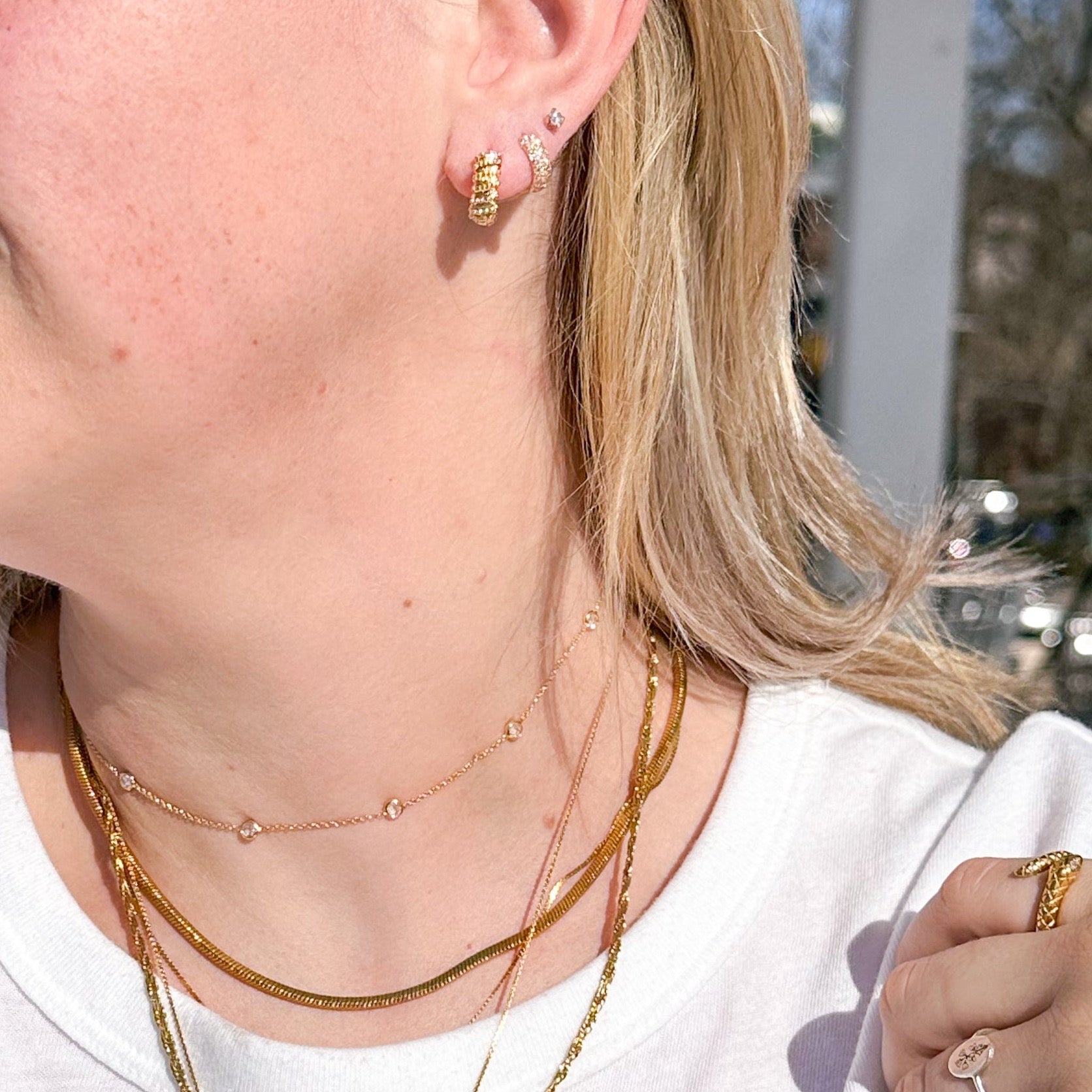 DRIP JEWELRY Necklaces Crystal by the Inch Necklace