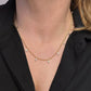 DRIP JEWELRY Necklaces Curb and Pear Stone Necklace