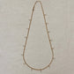 DRIP JEWELRY Necklaces Curb and Pear Stone Necklace
