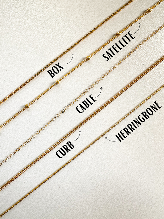 DRIP JEWELRY NECKLACES Dainty Gold-Filled Chains