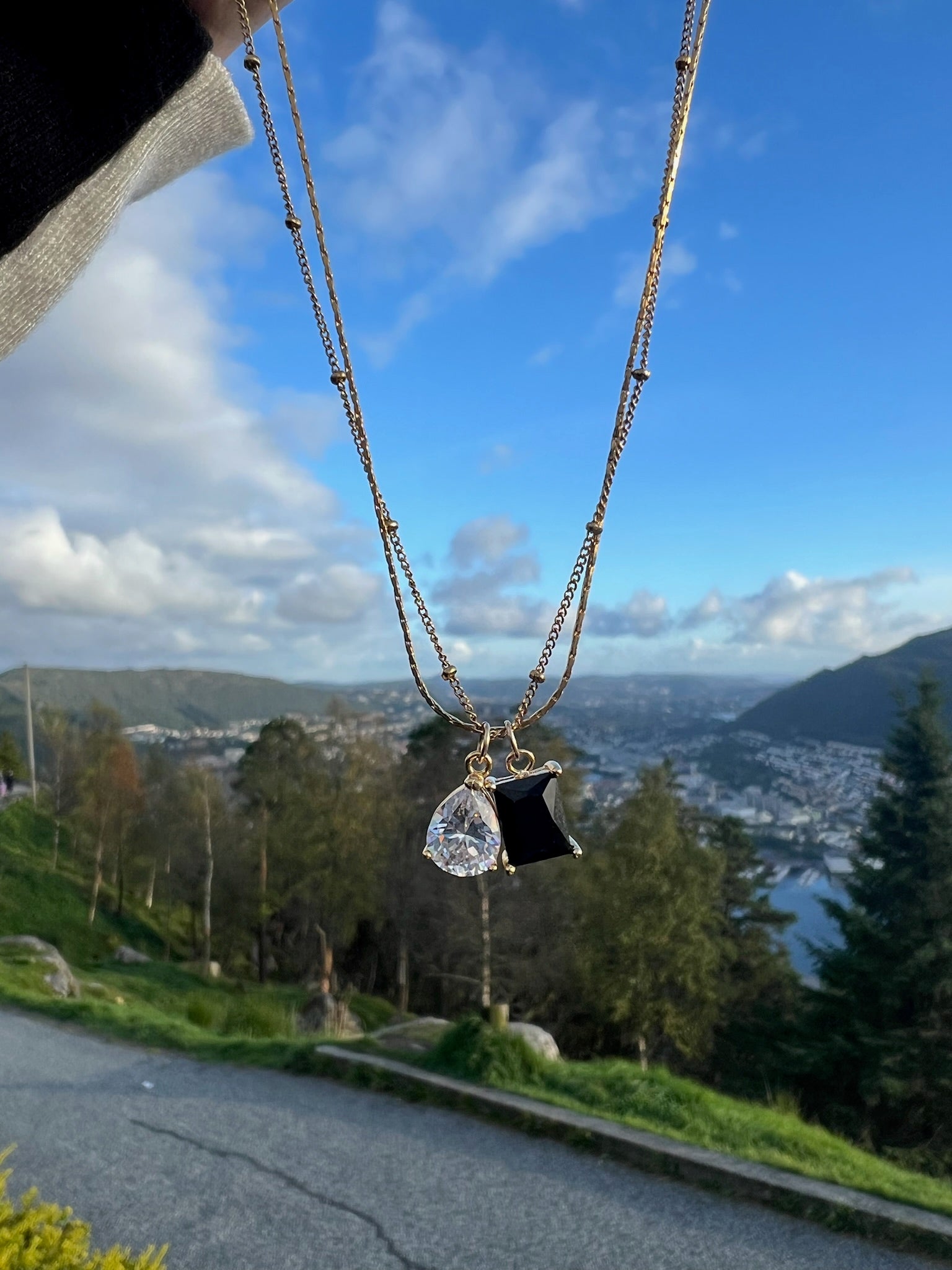 DRIP JEWELRY NECKLACES Double Trouble Necklace