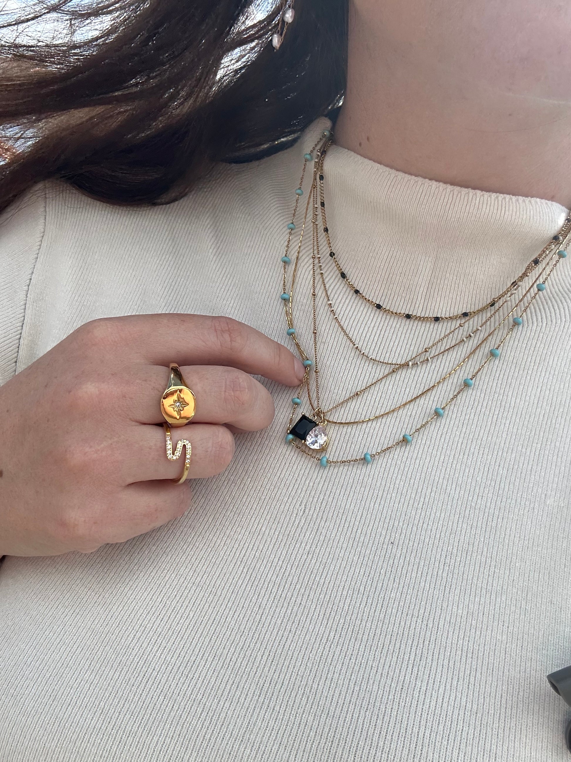 DRIP JEWELRY NECKLACES Double Trouble Necklace