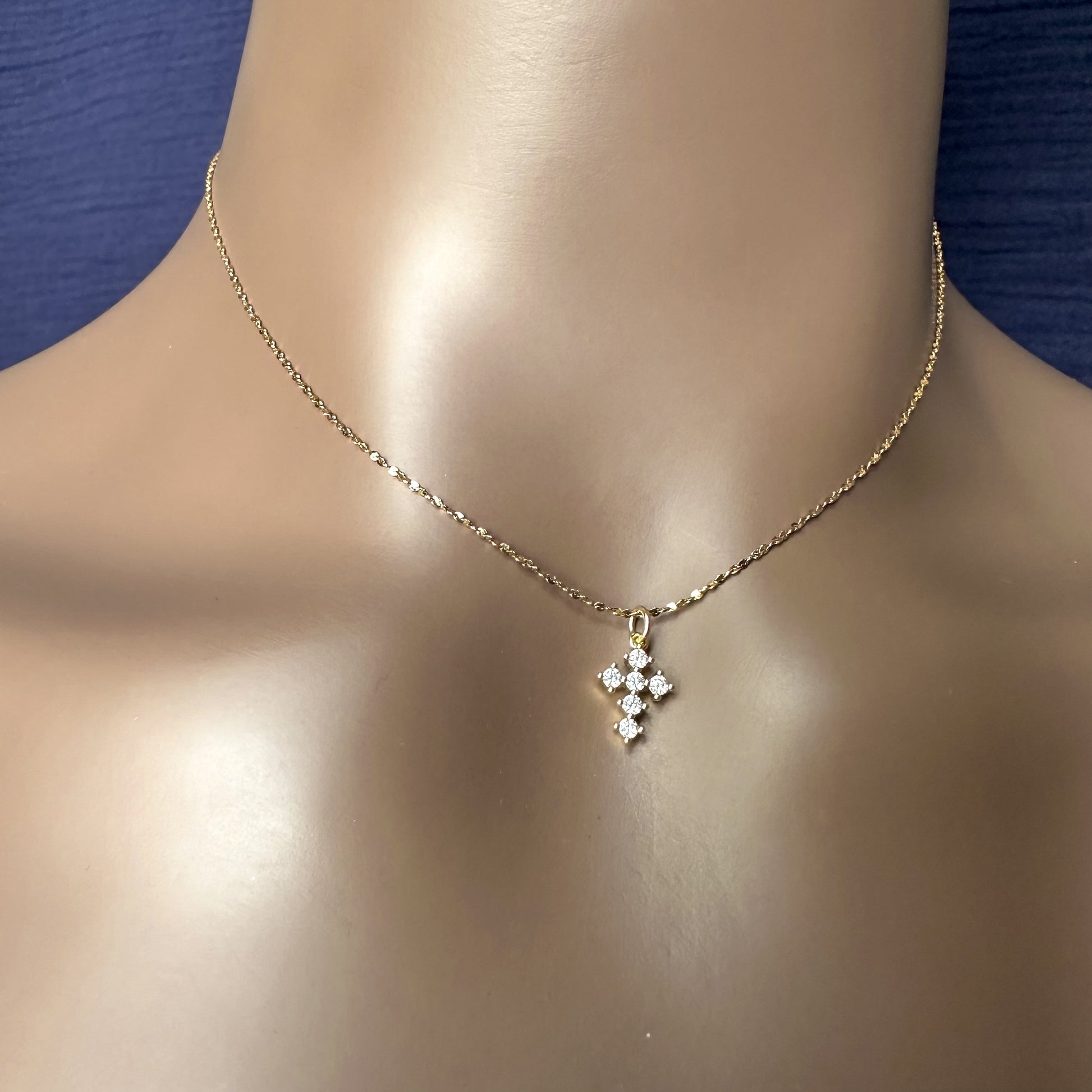 DRIP JEWELRY NECKLACES Mini Cross Necklace