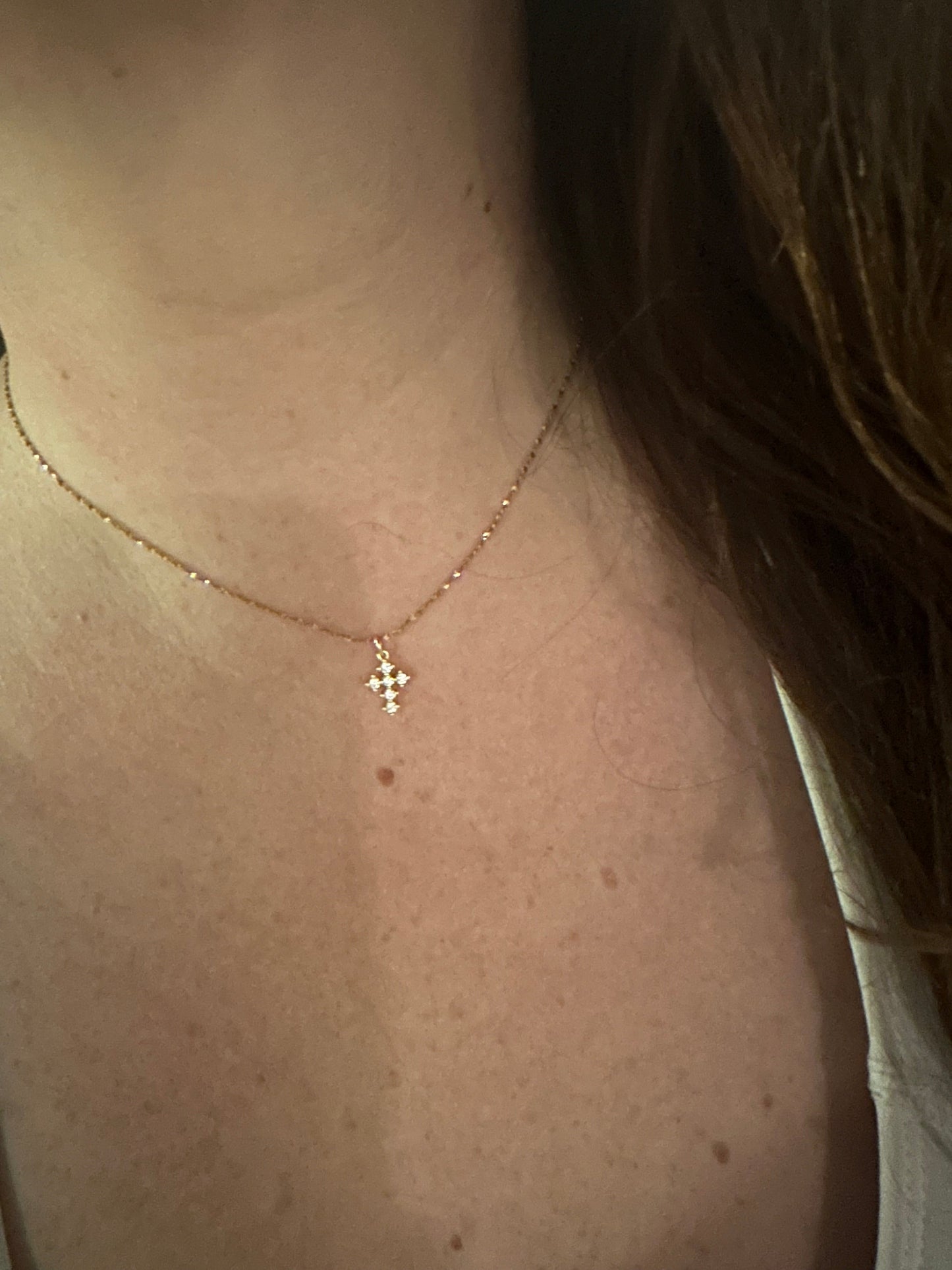 DRIP JEWELRY NECKLACES Mini Cross Necklace