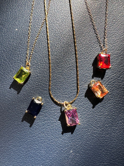 DRIP JEWELRY NECKLACES MINI Rec Drop Necklace