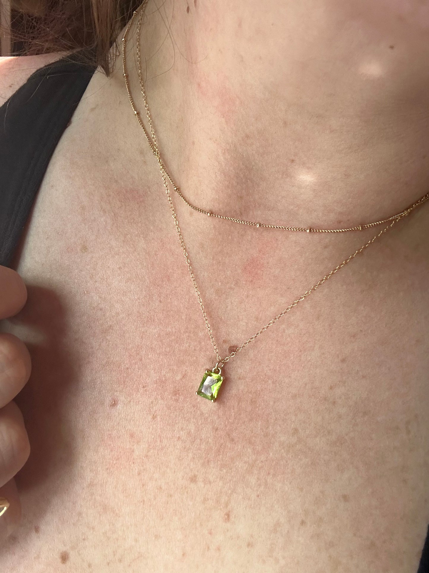 DRIP JEWELRY NECKLACES MINI Rec Drop Necklace