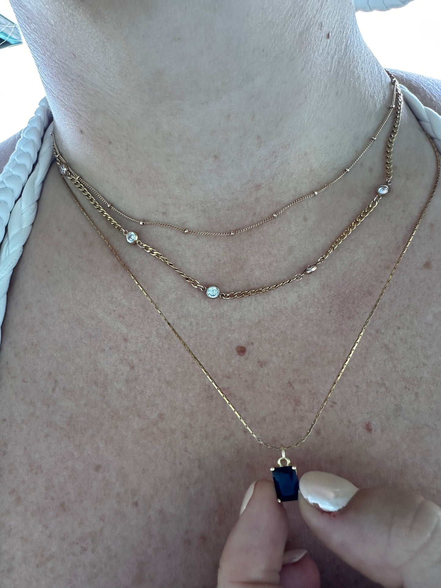 DRIP JEWELRY NECKLACES MINI Rec Drop Necklace