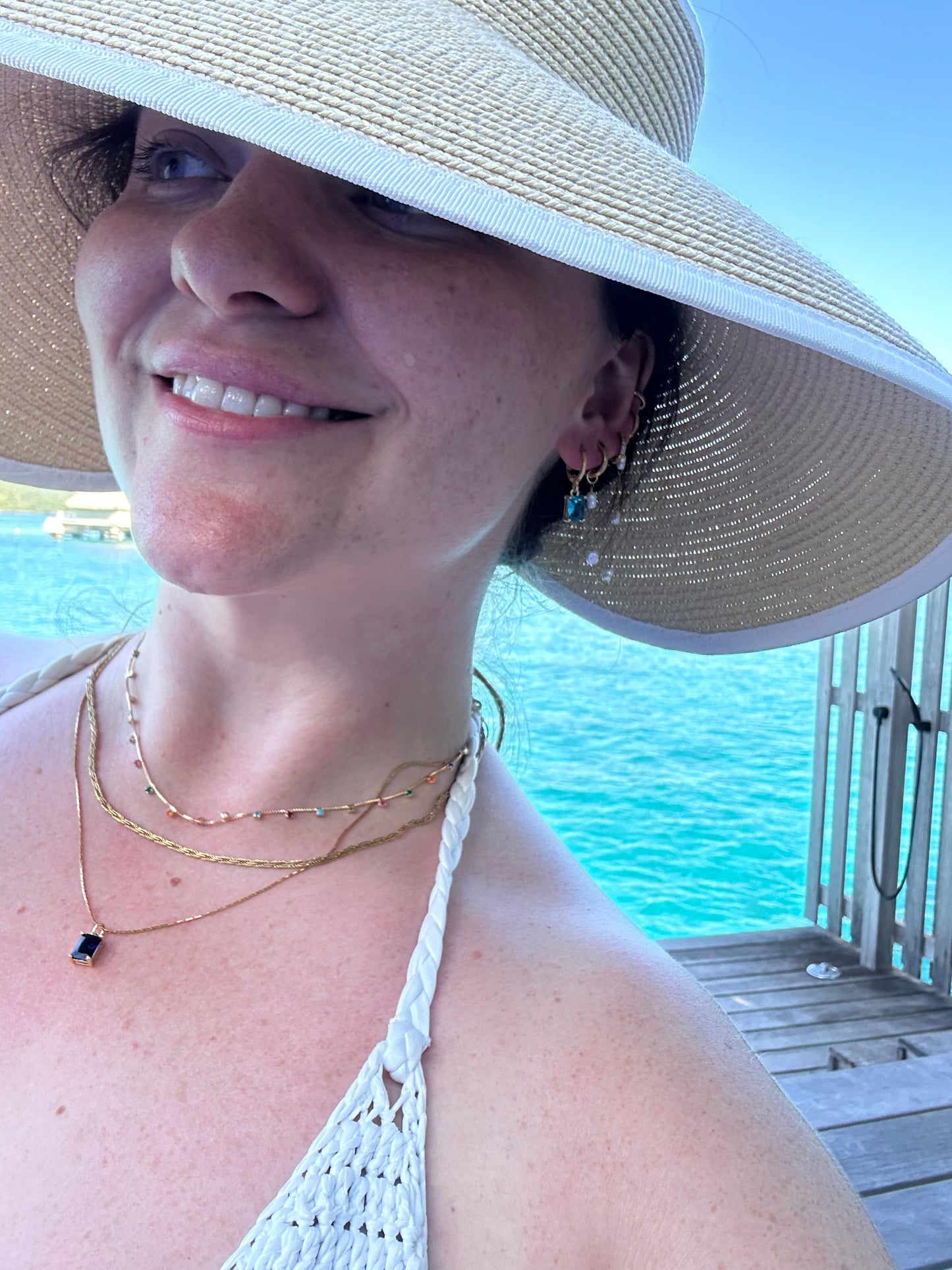 DRIP JEWELRY NECKLACES MINI Rec Drop Necklace