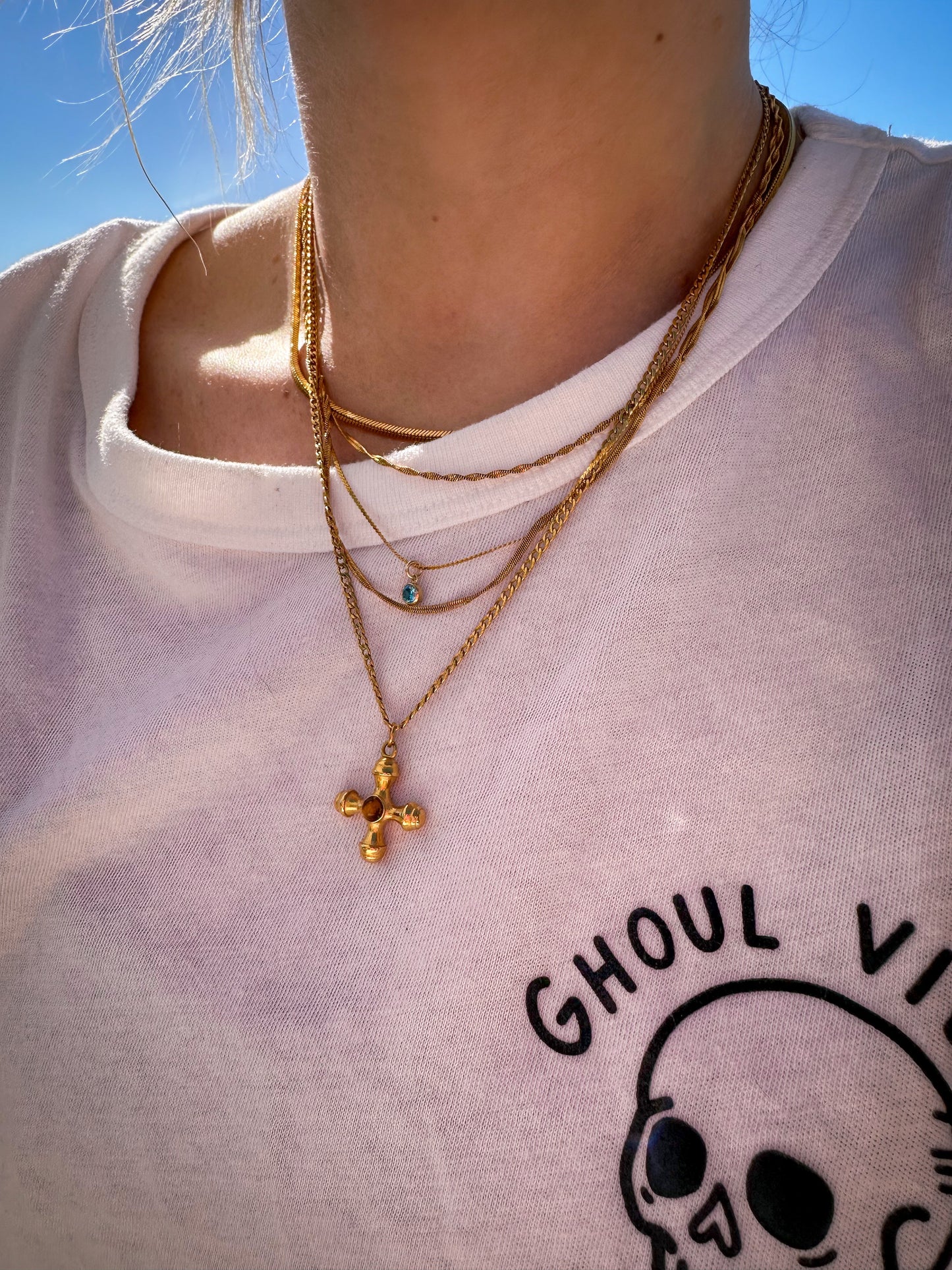 DRIP JEWELRY NECKLACES Mini Tiger Eye Necklace