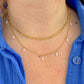 DRIP JEWELRY NECKLACES Rice Pearl Drop
